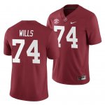 Men's Alabama Crimson Tide #74 Jedrick Wills Crimson 2019 NCAA Home Game College Football Jersey 2403ZKEC3